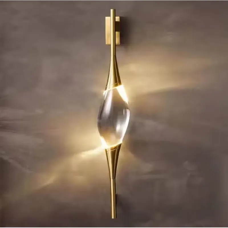 Lighting Decor Living Room - Neues Design Moderne Vollkupfer Gold Kristall