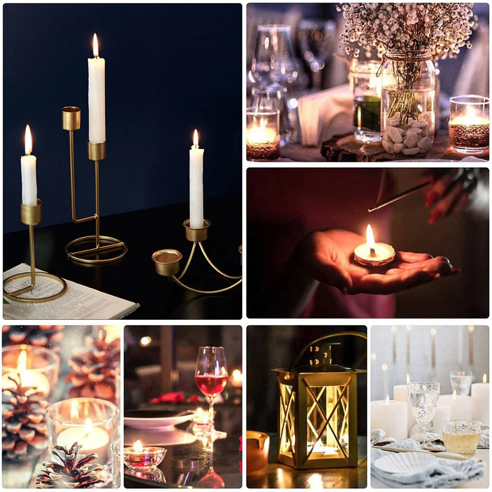 Home Decor Lighting Brands - Zubehör Kerzenständer Metall dekorativer Einsatz Metall