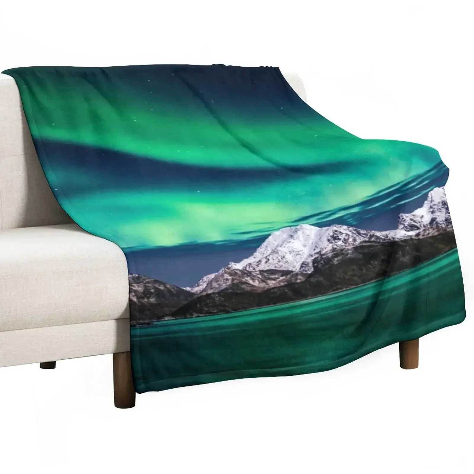 Home Decor Lighting Brands - Mountain Northern Lights Überwurfdecke, niedliche karierte
