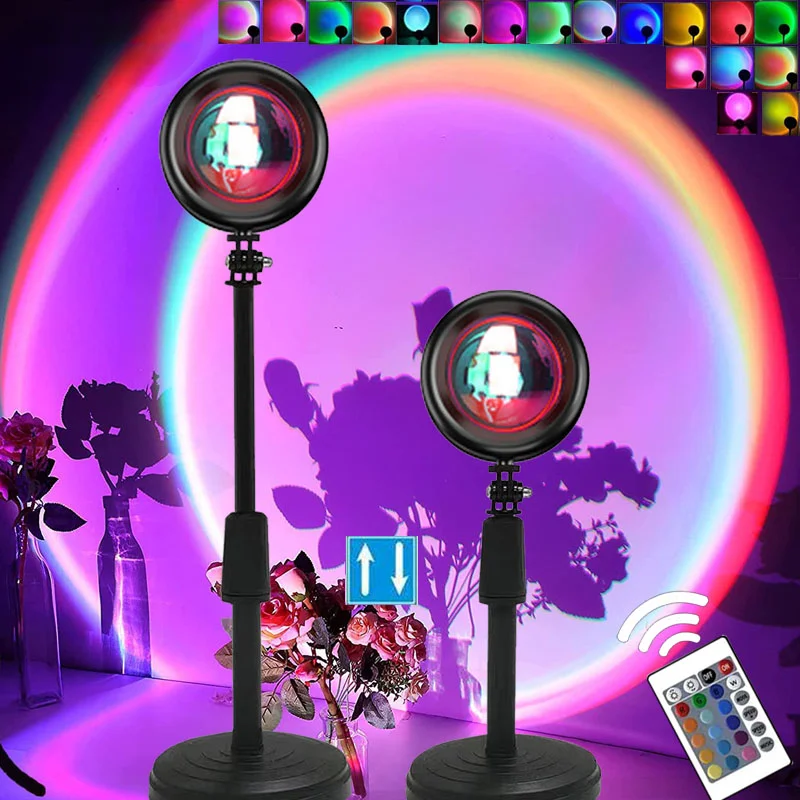 Foyer Lighting Wall Decor - Ins Sonnen untergang Projektor Lampe Regenbogen
