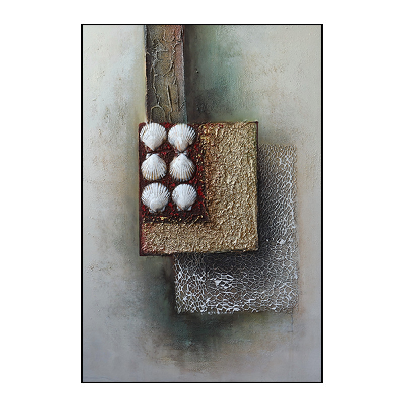 Elements Lighting Decor - Handgemaltes Wabi-Sabi Gemälde mit Wind- und