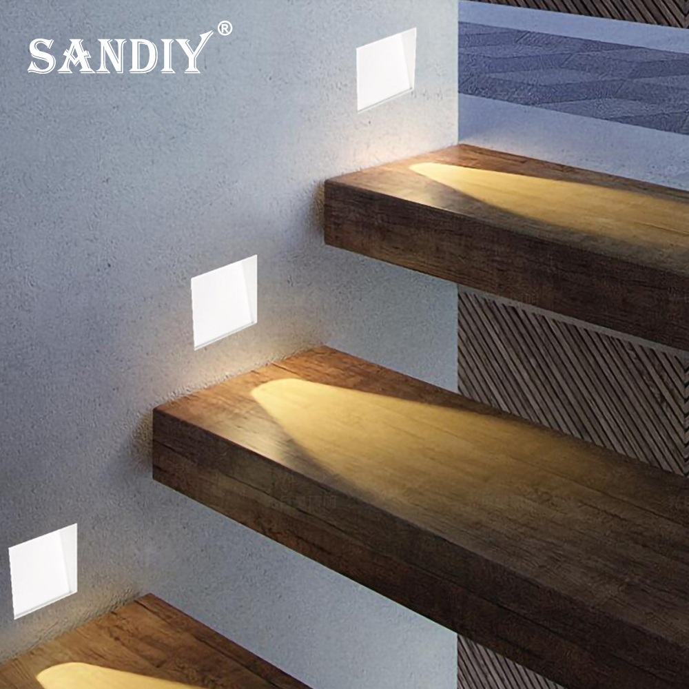 Foyer Lighting Wall Decor - SANDIY Wand Lampe Einbau Nachtlicht Sensor