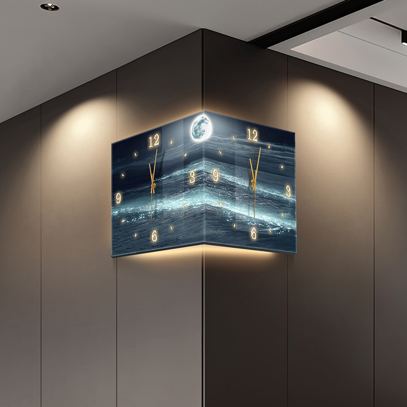 Lighting Home Decor Wall Clocks - LED Digitale Wanduhren Luxus Restaurant Wohnzimmer