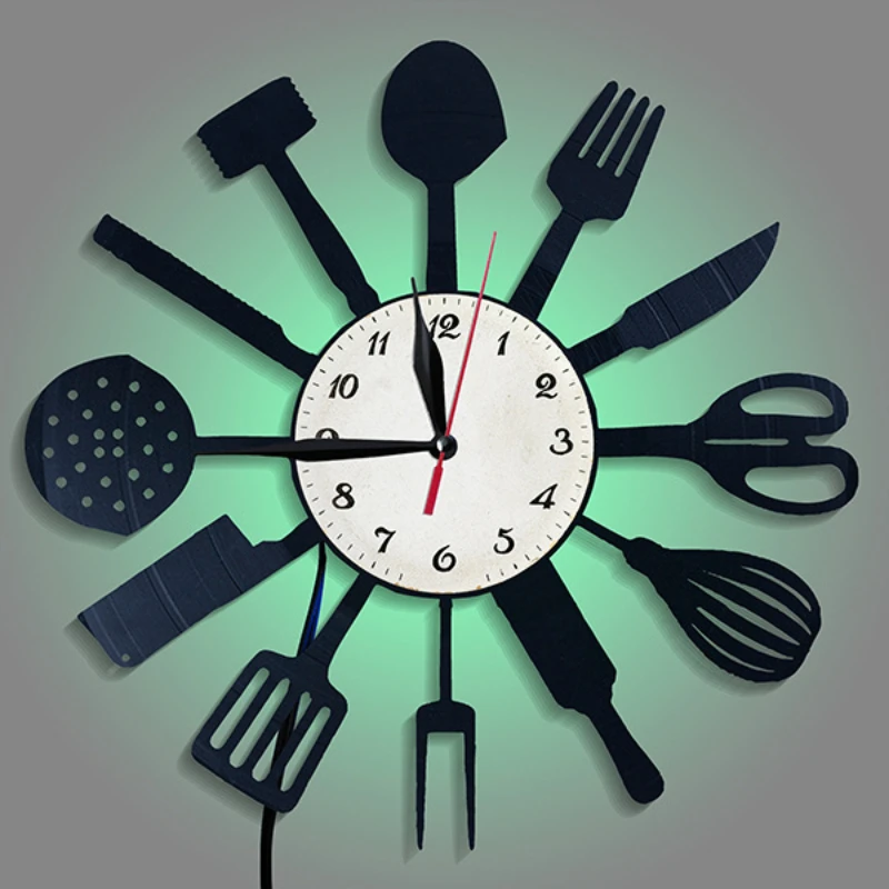 Küche Dekorative Geschirr Scha – Lighting Home Decor Wall Clocks Bewertung und Preis