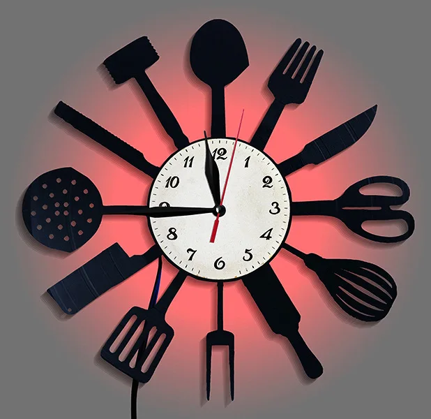 Küche Dekorative Geschirr Scha – Lighting Home Decor Wall Clocks Bewertung und Preis