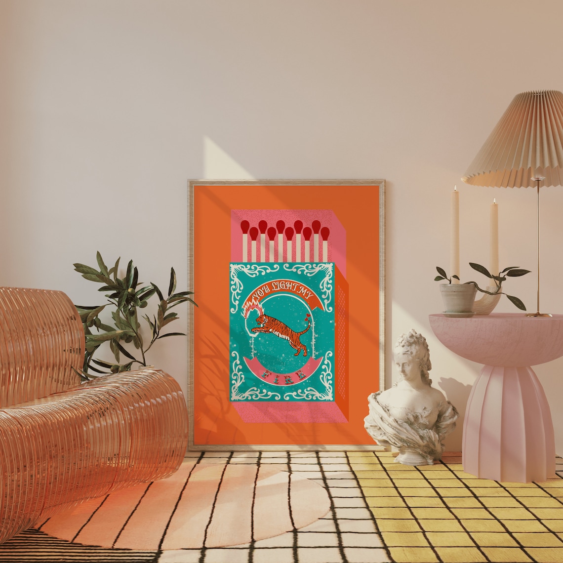 You Light My Fire Orange Match – Lighting Decor Living Room Bewertung und Preis
