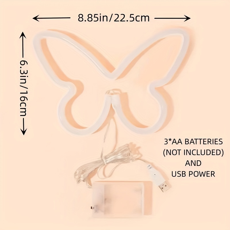 LED-Schmetterlings-Neonlichter – Foyer Lighting Wall Decor Bewertung und Preis