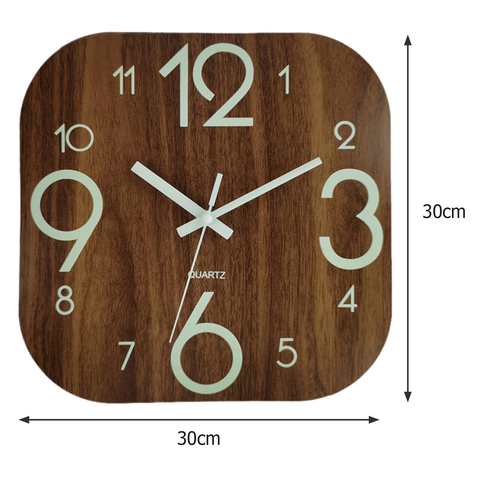 30 cm quadratische Wanduhr, le – Lighting Home Decor Wall Clocks Bewertung und Preis